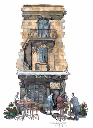 Design of pub in Valletta Malta