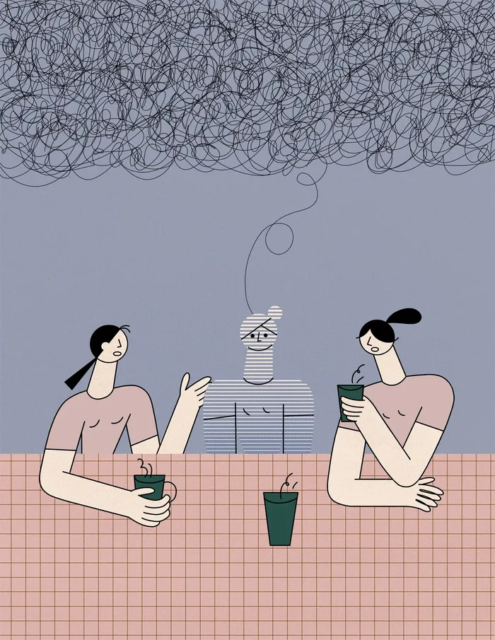 Illustration of Attention Deficit Disorder in women