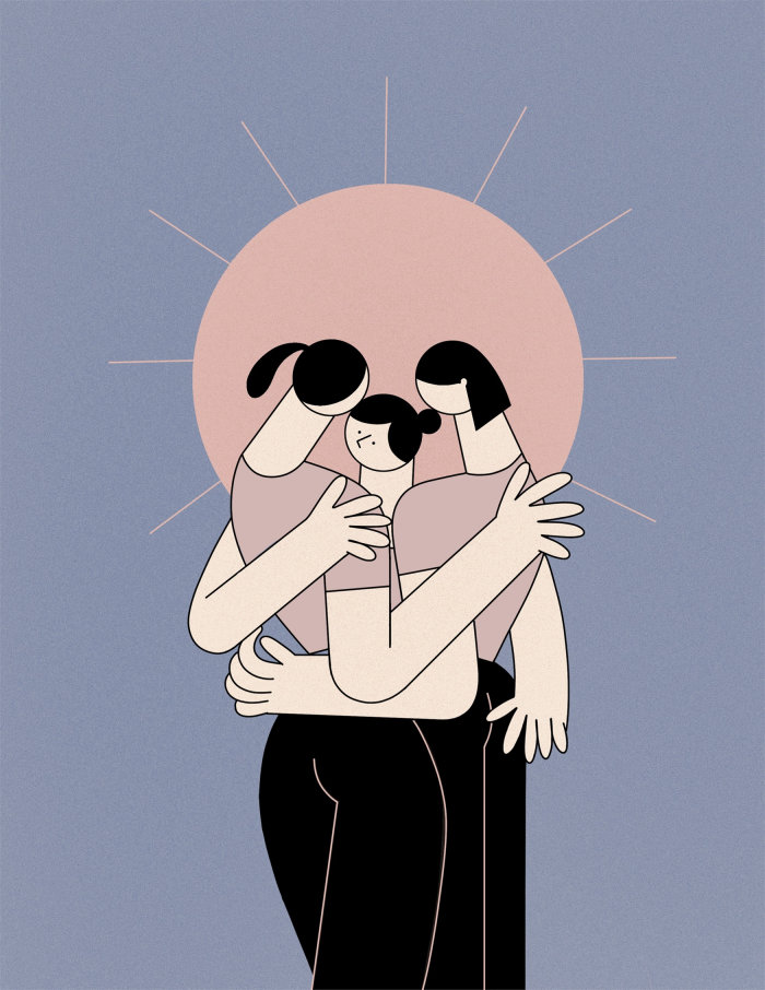 Ilustração editorial de ADICIONAR na mulher