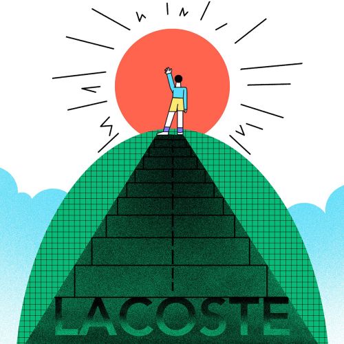 Editorial illustration for Lacoste by Lin Chen