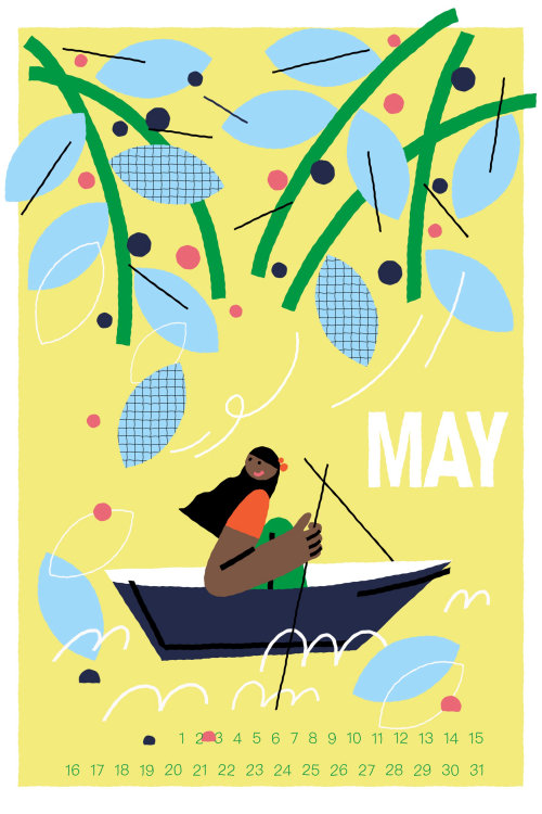 Graphic May Calendar
