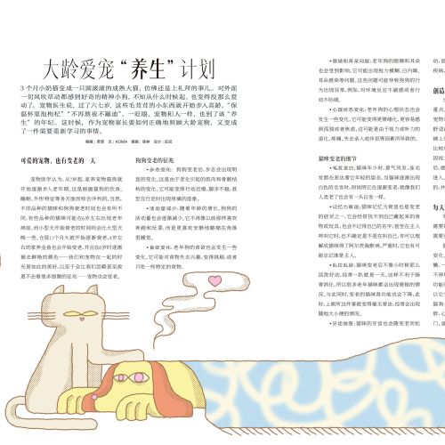 Two pets resting under a blanket surrounded by health and care icons