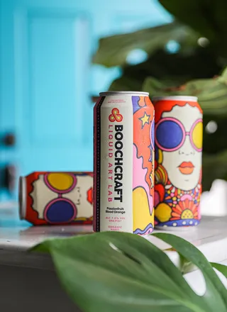 Limited-edition kombucha bottles from Boochcraft