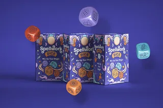 Packaging box for Spellwork Dice book