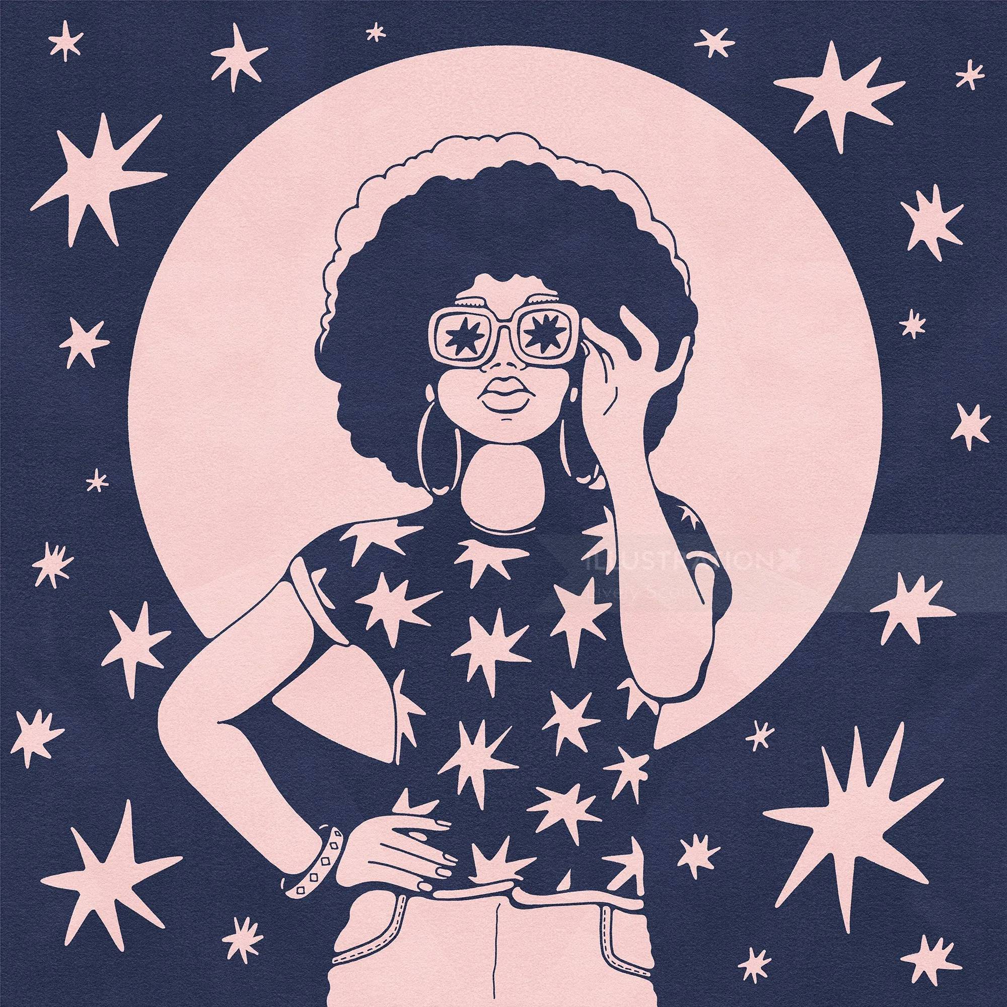 Contemporary portrait of confident woman stargazing by Lively Scout