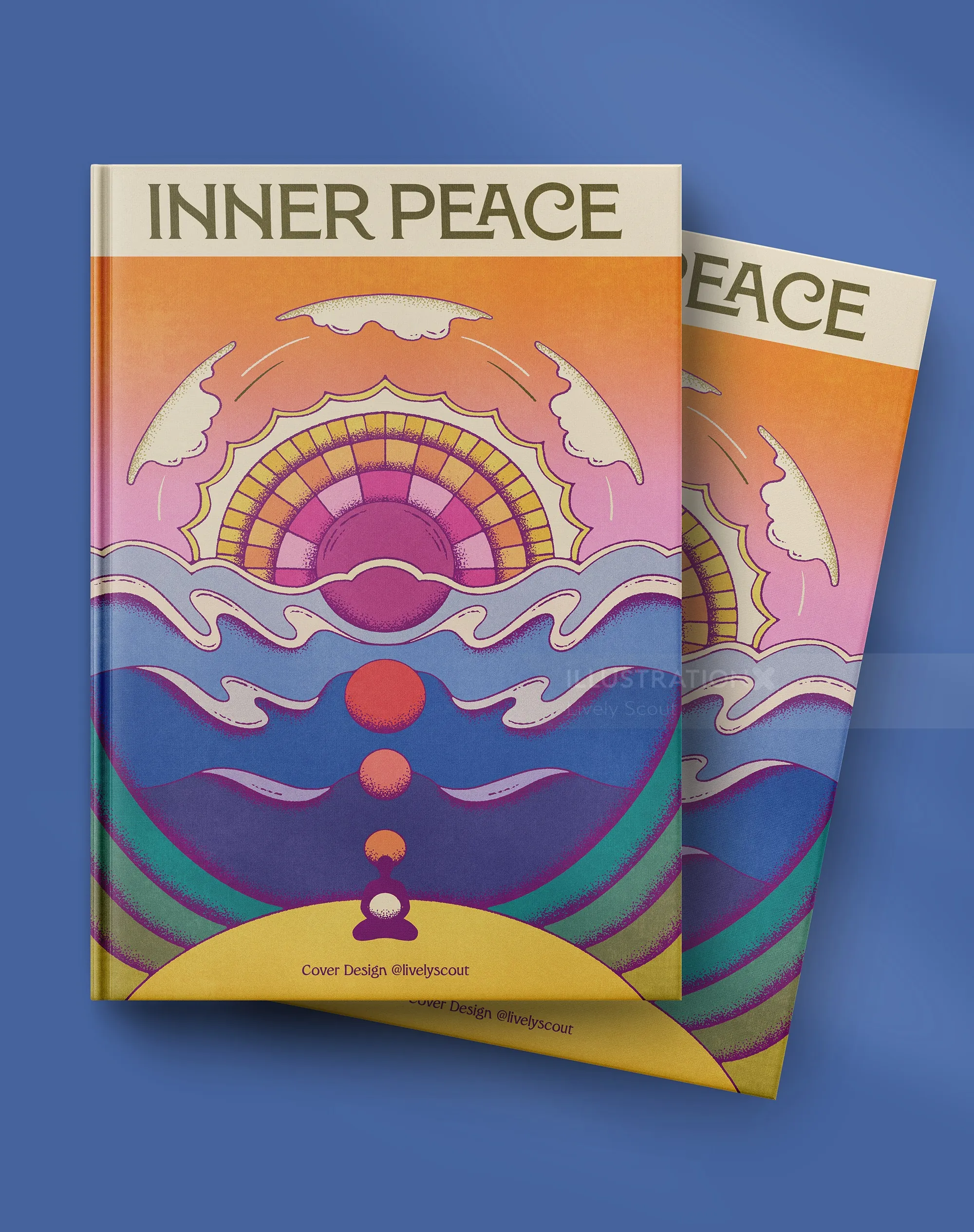 Inner Peace book cover design by Lively Scout