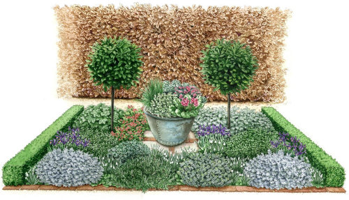 Ilustração da natureza de jardinagem