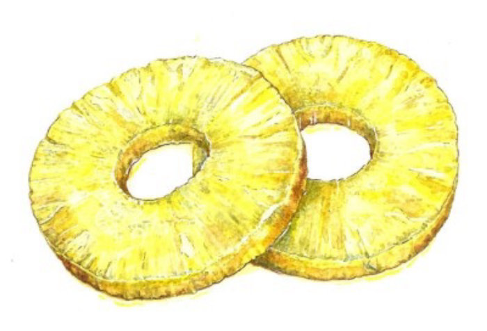 Petits anneaux d&#39;ananas