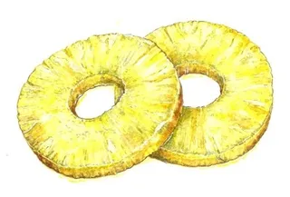 Small pineapple rings
