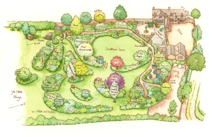 Farm map illustration by Liz Pepperell