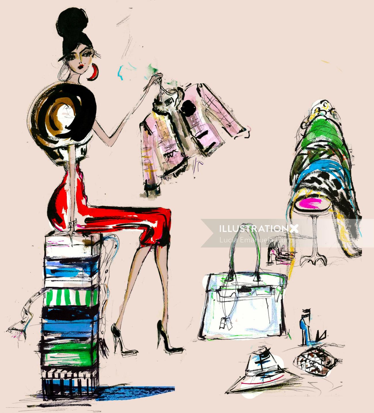 Lucia Emanuela Curzi International Fashion And Beauty Illustrator