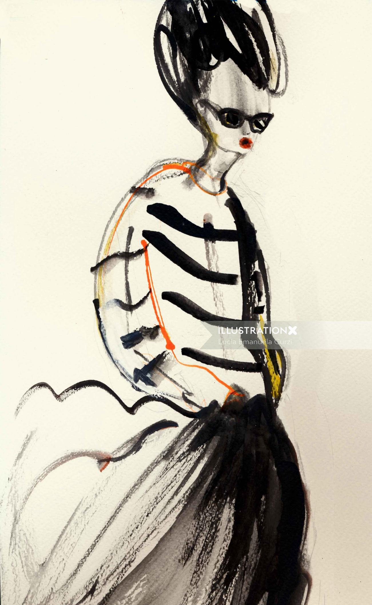 Lucia Emanuela Curzi, International Fashion & Beauty illustrator