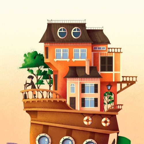 Unimaginable Worlds Collection - House Boat