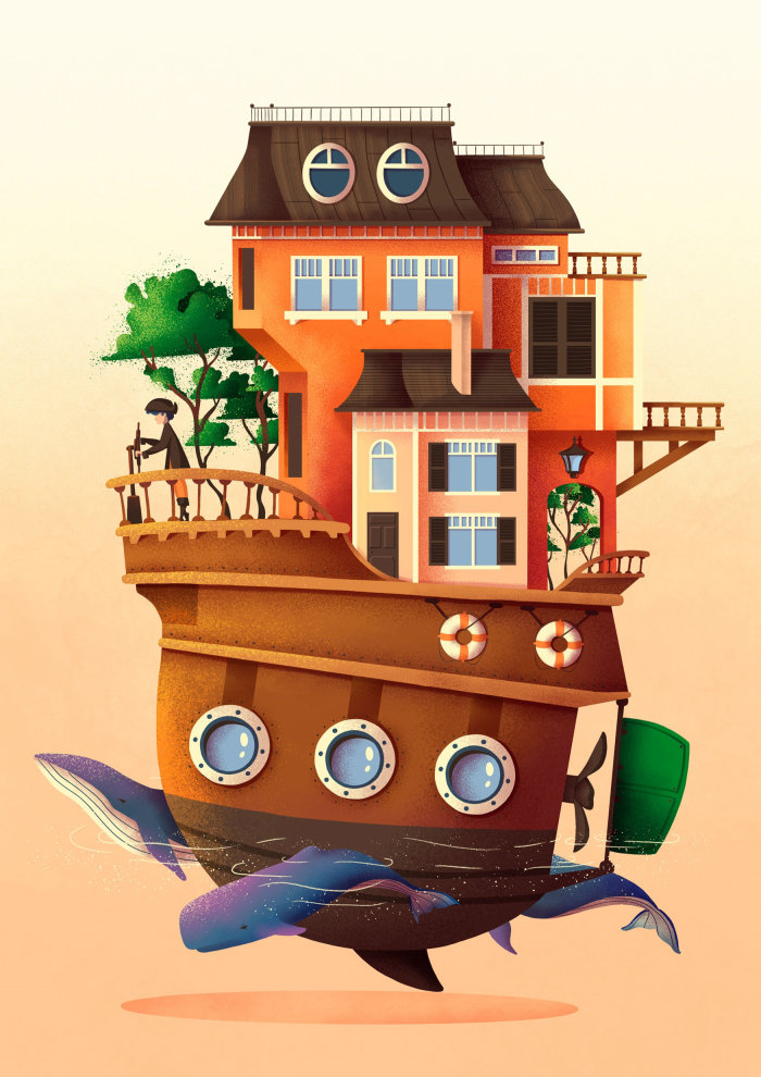 Unimaginable Worlds Collection - House Boat