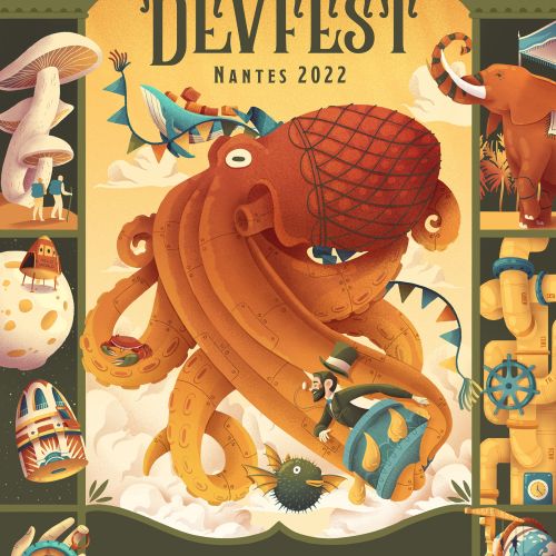 Fantasy poster for DevFests Nantes
