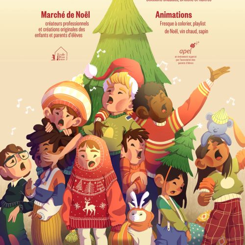 Joyous poster art launches Christmas at Saint Pierre School