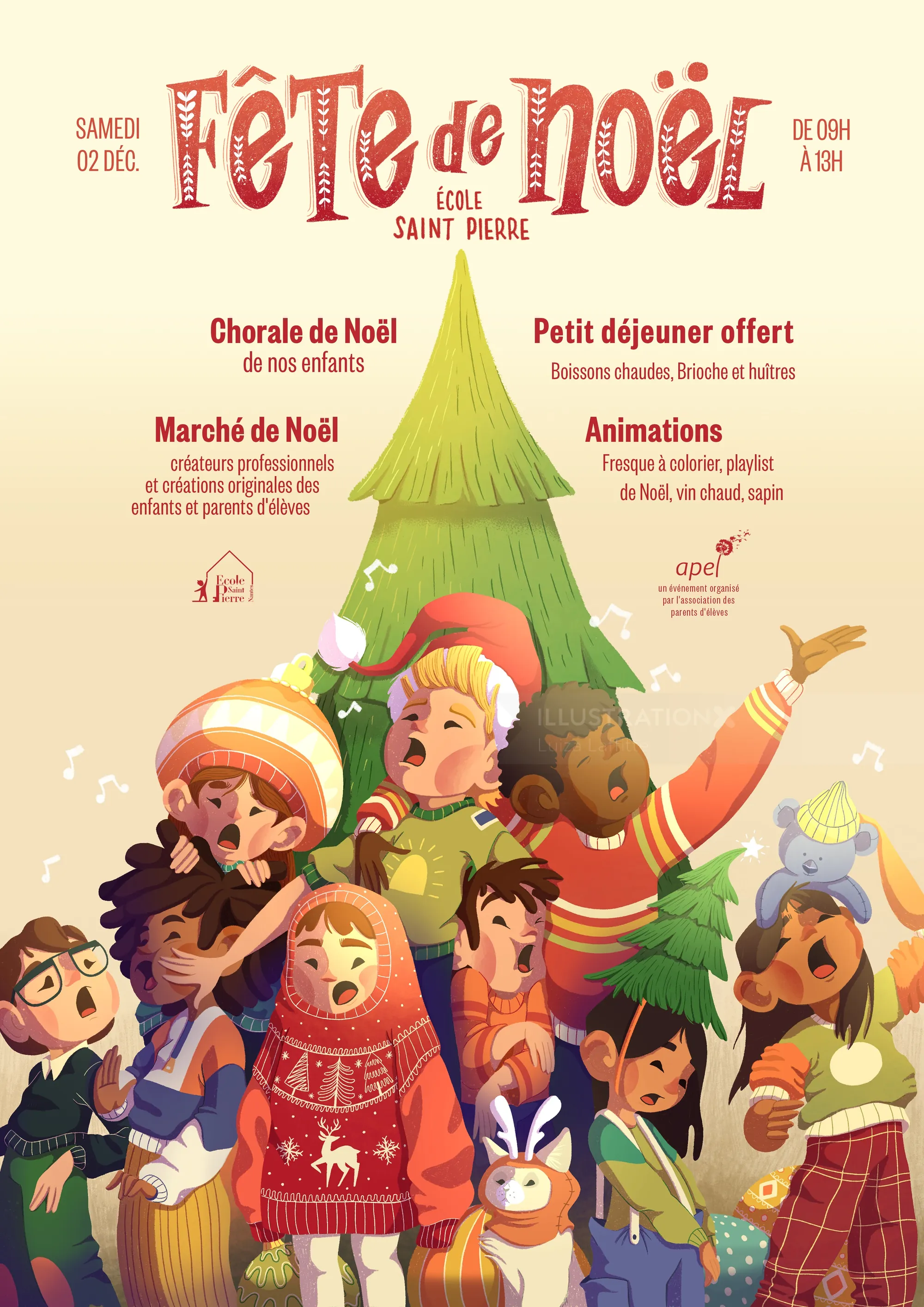 Joyous poster art launches Christmas at Saint Pierre School