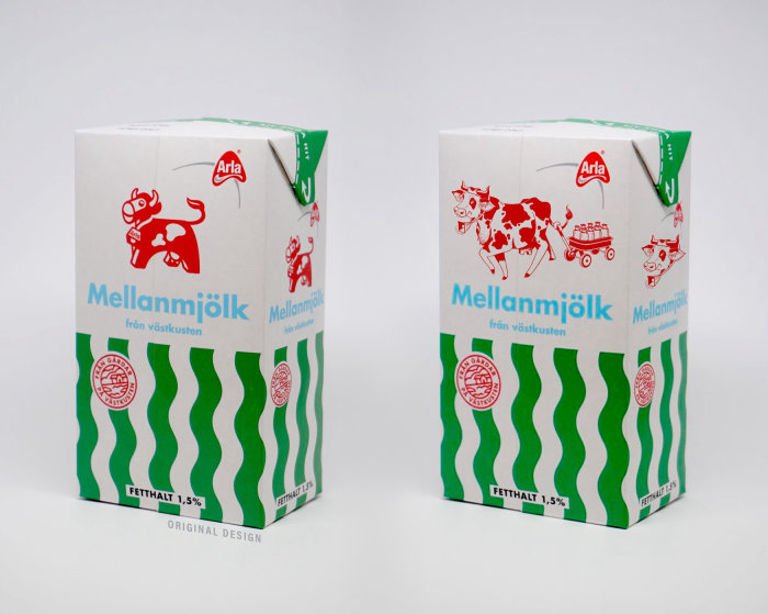 Packaging work for Mellanmjolk