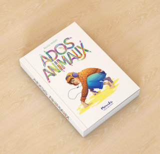 Front cover art of "Ados Animaux" book