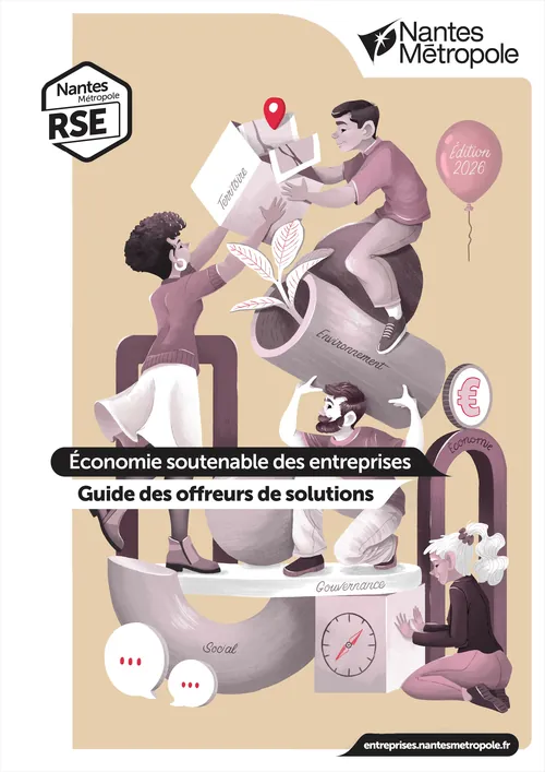 持続可能なビジネス経済の図解（チームワークと成長を示す）by Luiza Laffitte