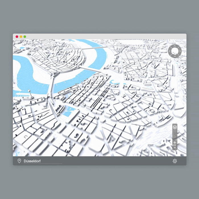 Graphic illustration of city map
