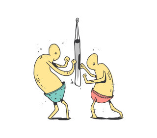 Ilustrações gráficas de pessoas praticando boxe
