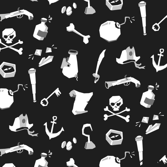 Instruments de pirate brève illustration