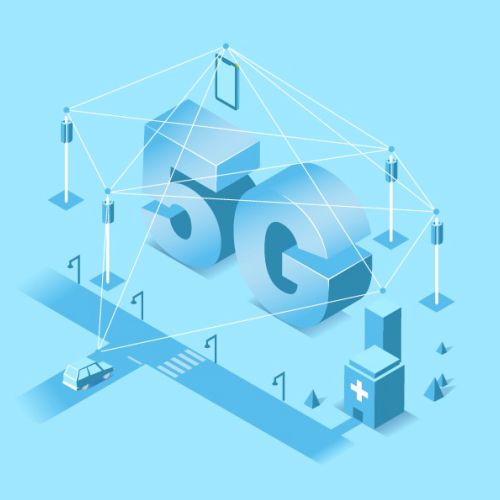 Vector art of 5G network 