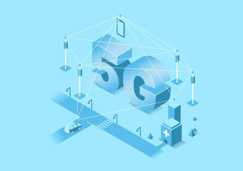 Vector art of 5G network 