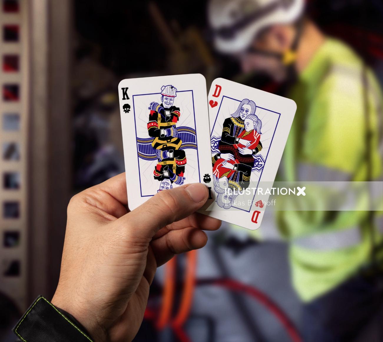 Graphic illustration of Playing cards
