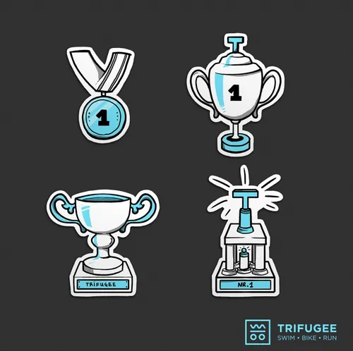 Vector illustration of trophies and medals