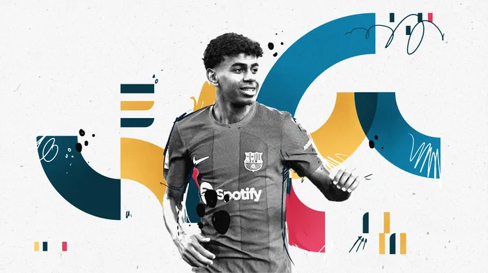 Illustration of a FC Barcelona soccer player by Lukas Bischoff