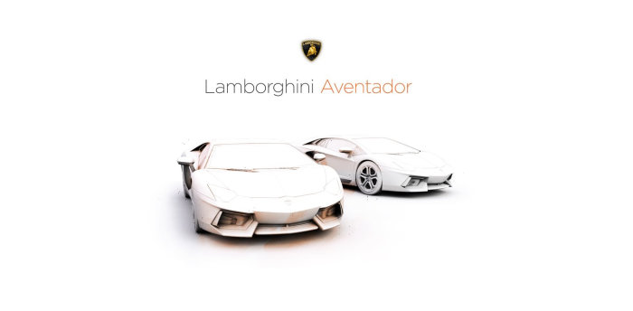Lamborghini Car 3D Illustration by Lukas Bischoff