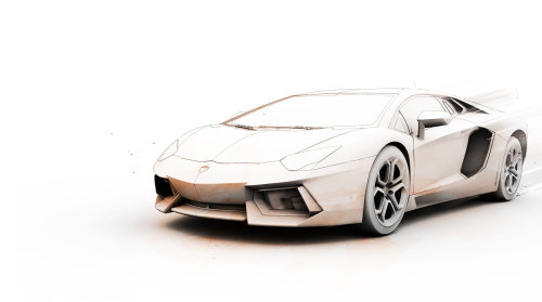 Modèle 3D de voiture
