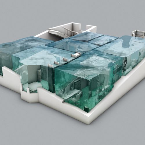 3d view of rooms
