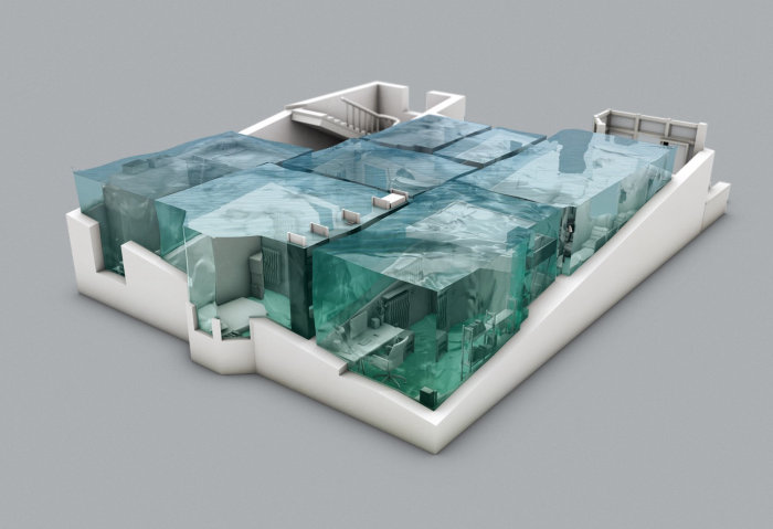 3d view of rooms
