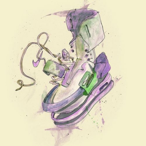 loose shoe illustration

