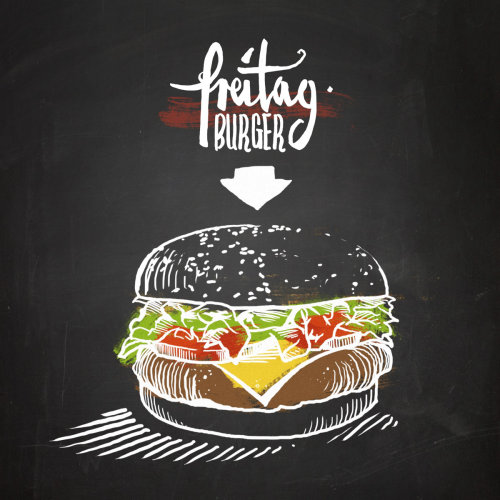 Illustration de burger Preitag