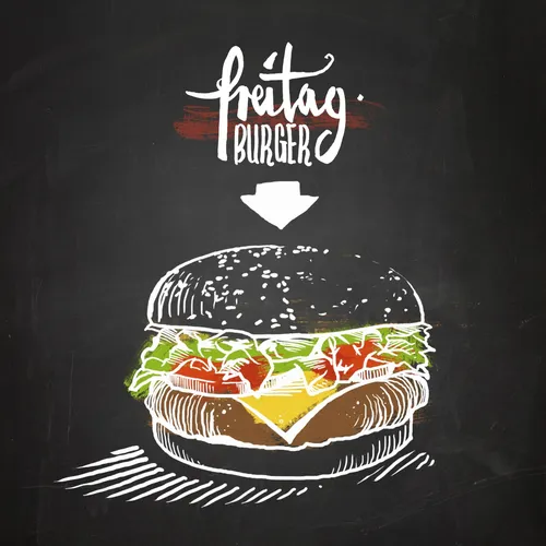 Preitag burger illustration
