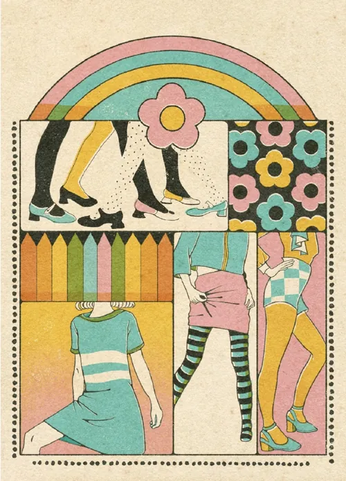 Hommage illustré à Mary Quant par Lydia Silver