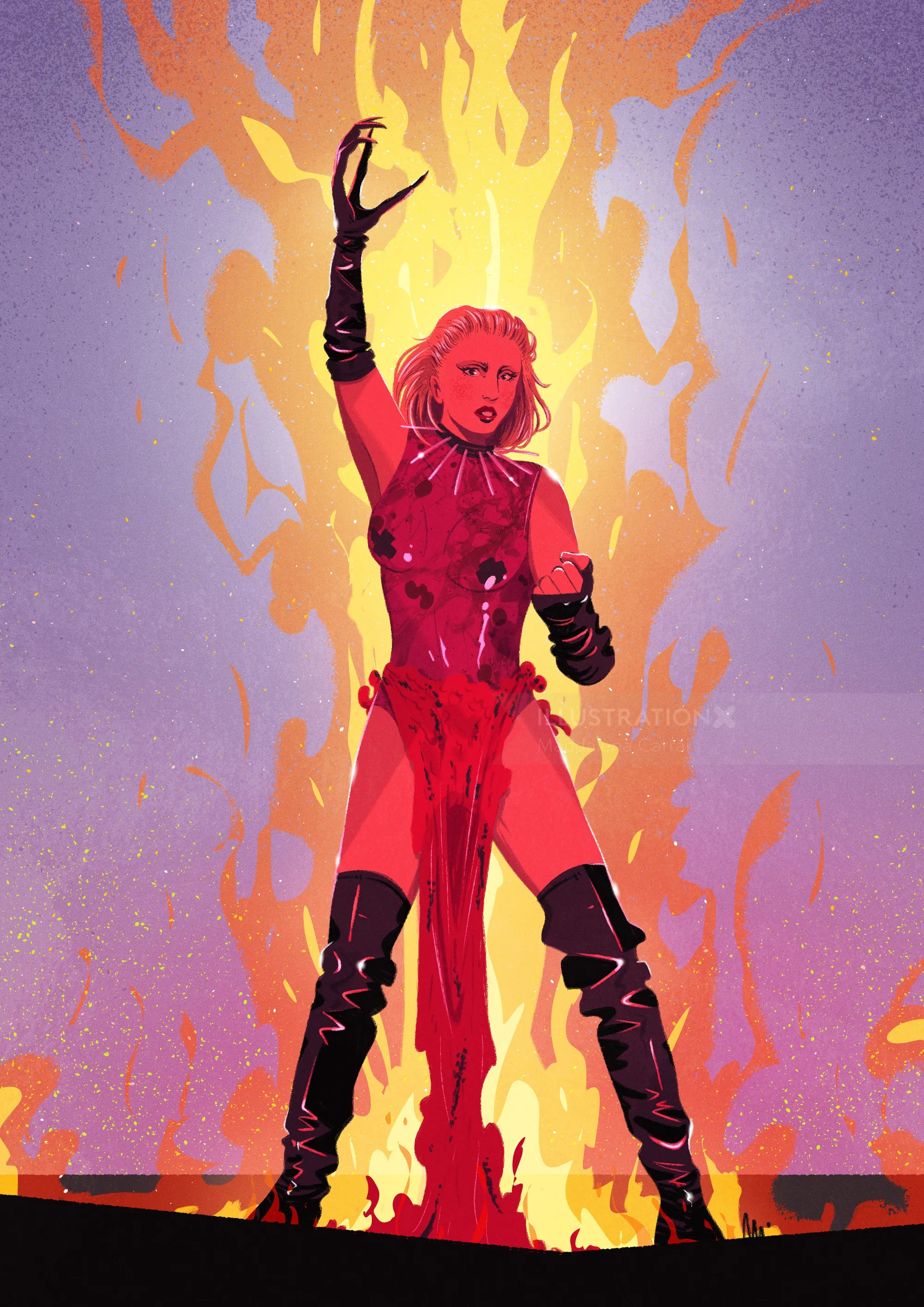 Illustration über Lady Gaga