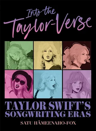 Pop art portraits of Taylor Swift representing her songwriting career