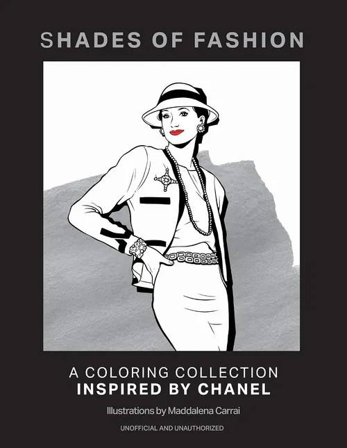 Maddalena Carrai illustration of a Chanel-inspired woman wearing a hat