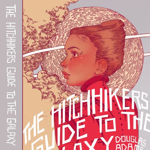 "The Hitchhikers Guide to the Galaxy" mock up cover