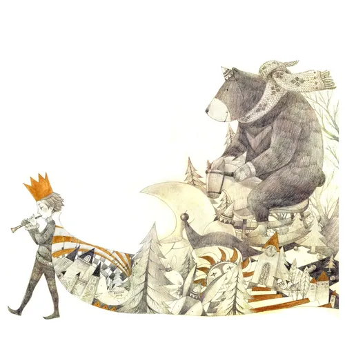 Illustration für ein Kinderbuch von Mae Besom