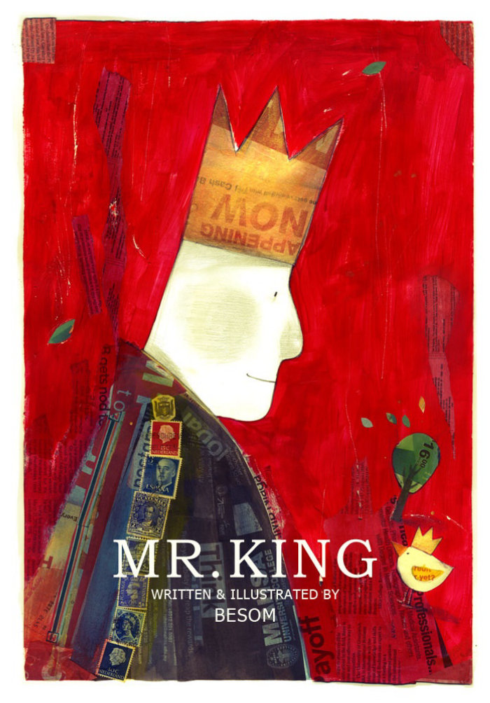 Mr king watercolor illustration 