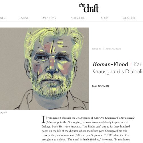 Portrait of writer Karl Ove Knausgaard by Maki Yamaguchi