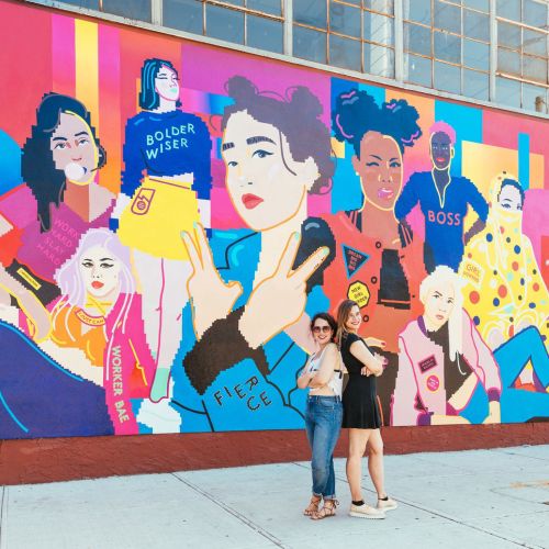 Mural design for Google and Refinery29 by Mallory Heyer