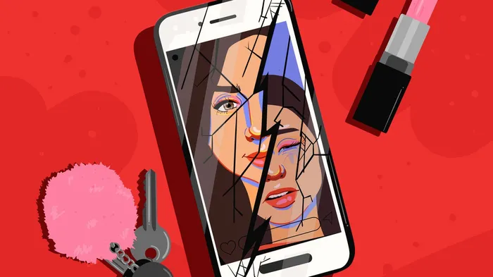 Editorial illustration of Arab women life for Verge