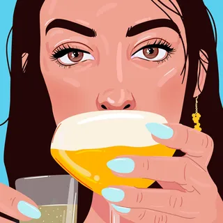 Editorial illustration of pornstar martini vodka 